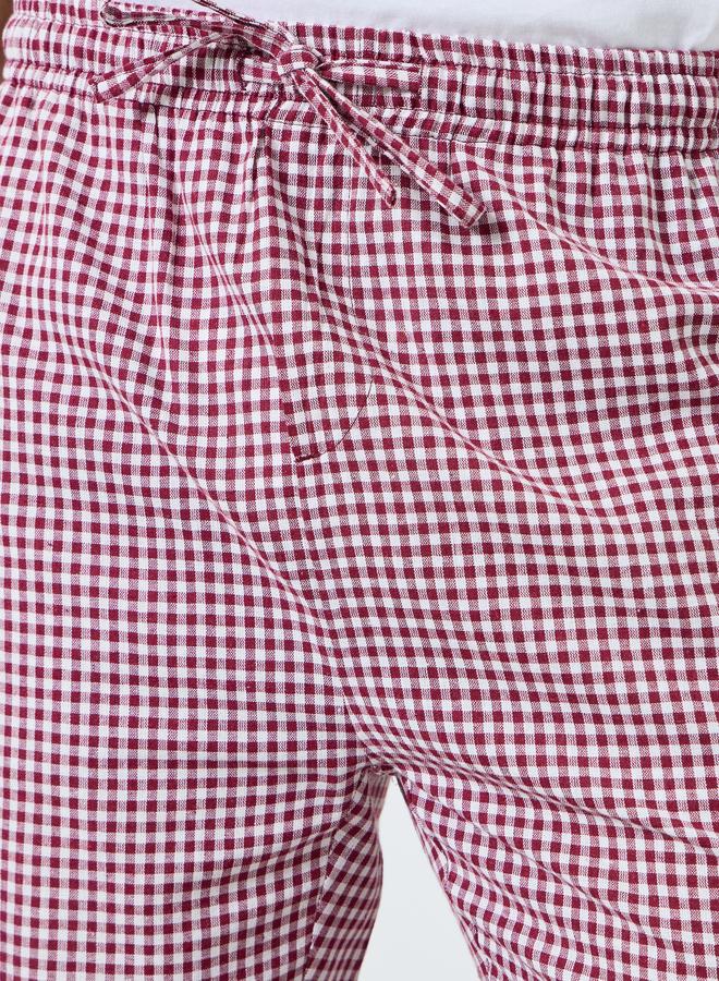 ستايلي بنطال بيجاما كاروهات بقصة مريحة - Image 3